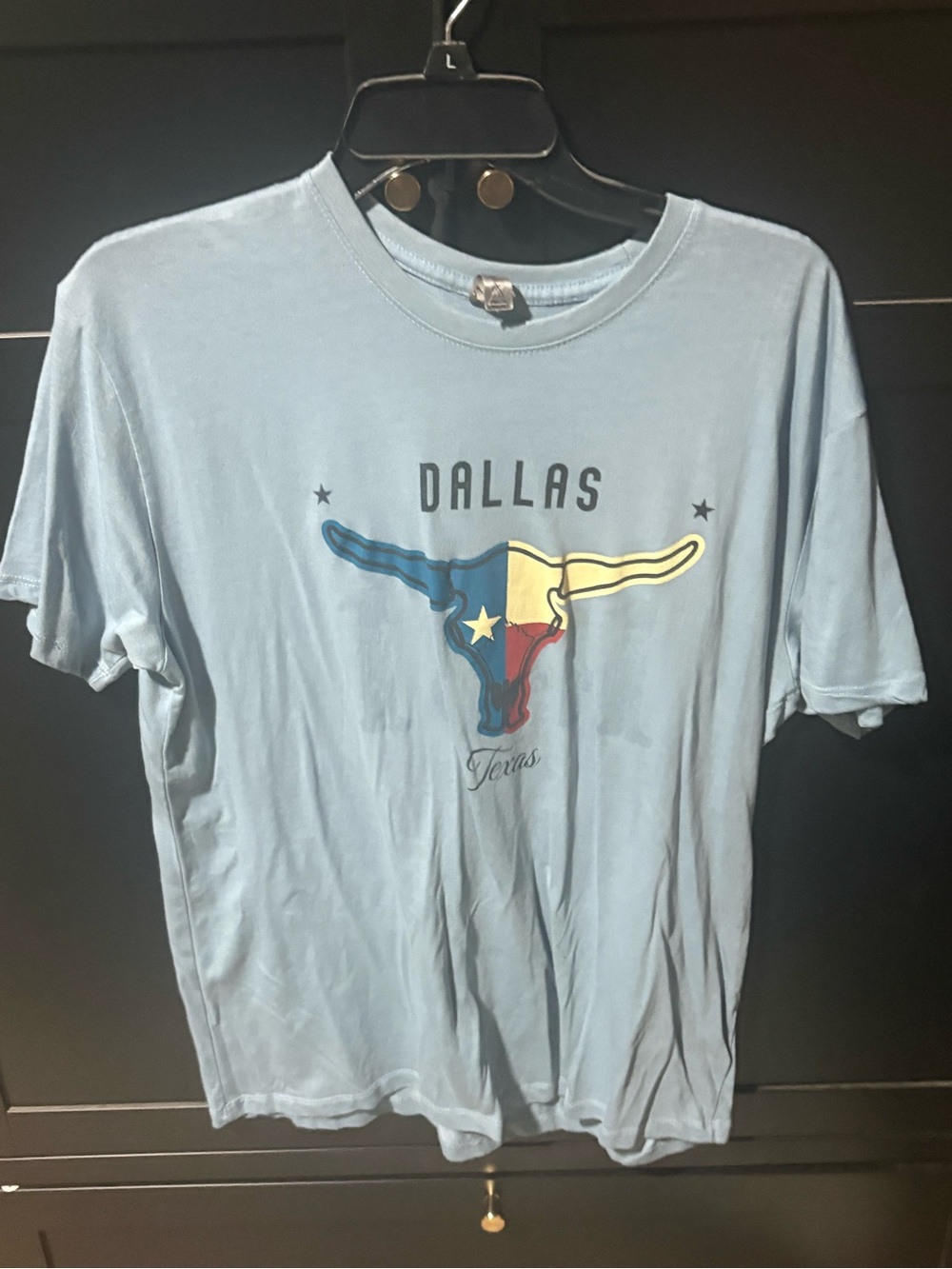 Dallas Texas Graphic Short Sleeve Tee - Light Blue